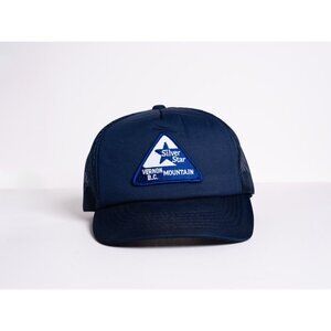 Vtg 90s Silver Star Ski/Snowboard Resort Embroidered Snapback Trucker Hat